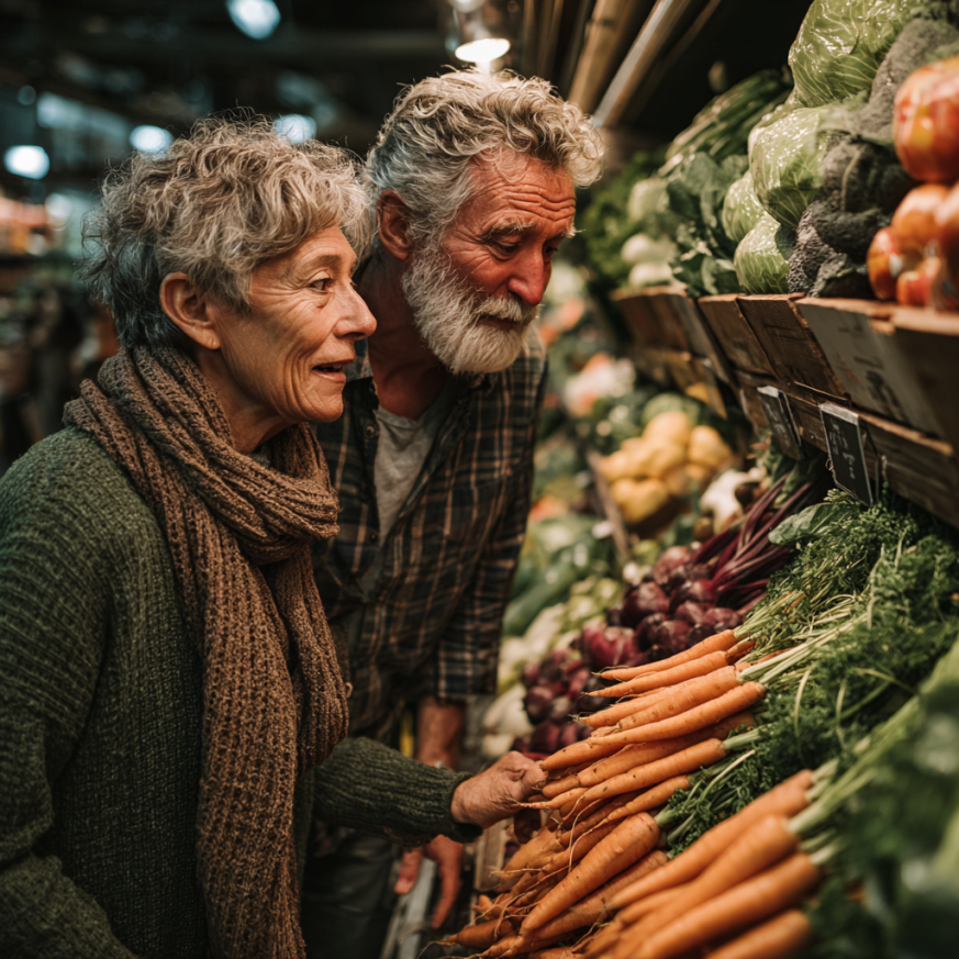 Свіжі овочі та фрукти для здорового харчування